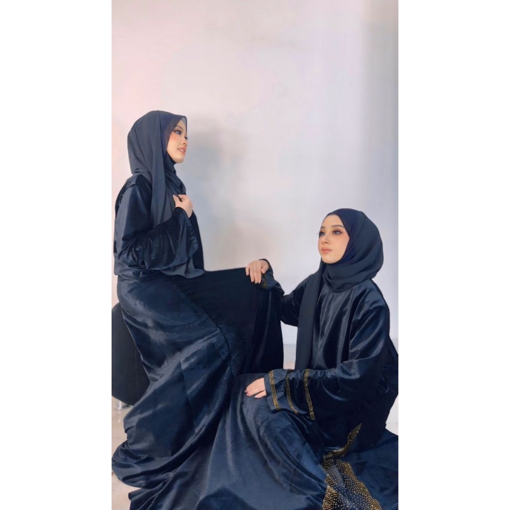 TERBARU ABAYA BLUDRU ABUDHABI MENGGUNAKAN BAHAN BLUDRU VELVET TIDAK PANAS DAN TIDAK KAKU BY ALKHATIB