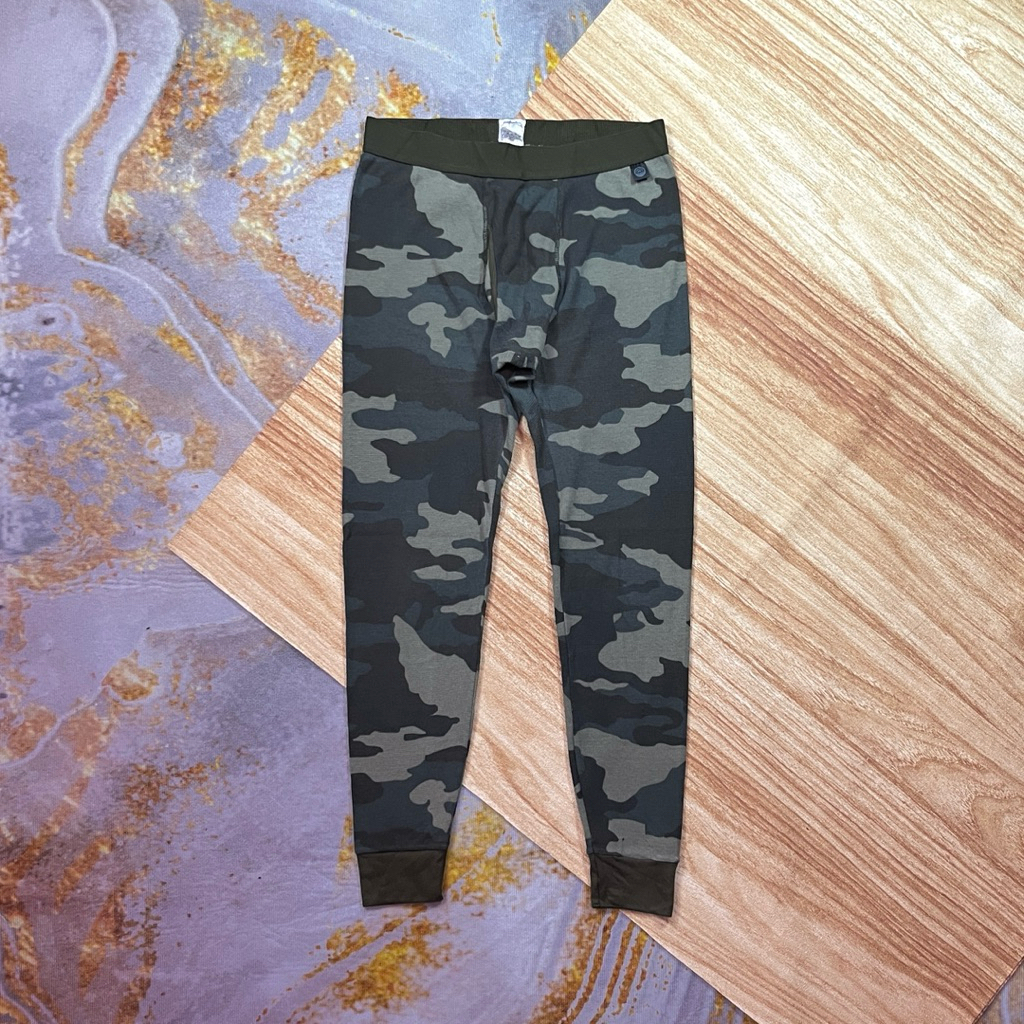 Uniqlo Heattech Tights Men Size L Camo Waffle
