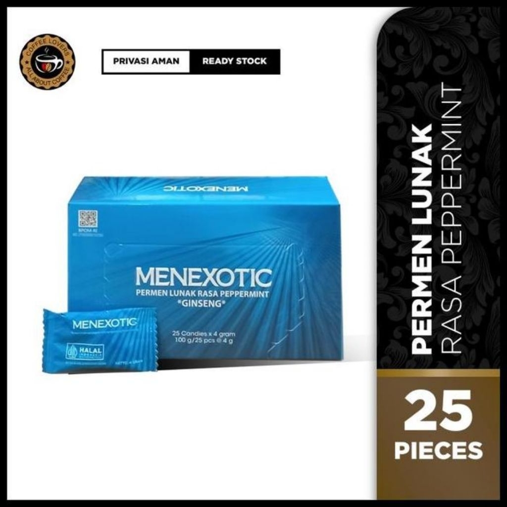 Best Seller |Permen Menexotic Original Mensexotics Candy Asli Original 100%  Stamina Pria Isi 25 Pcs