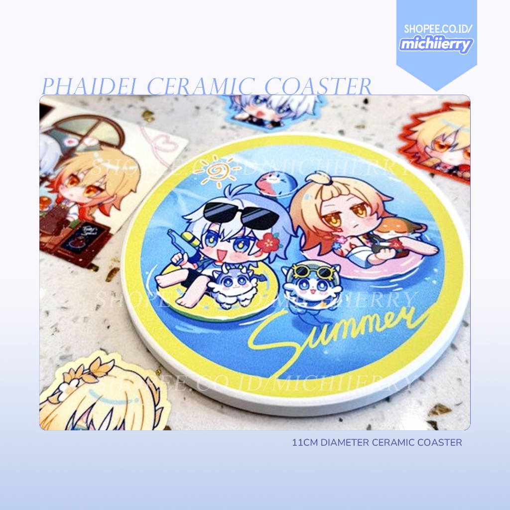 HONKAI STAR RAIL Fanmerch - Phaidei Summer Time: Ceramic Coaster