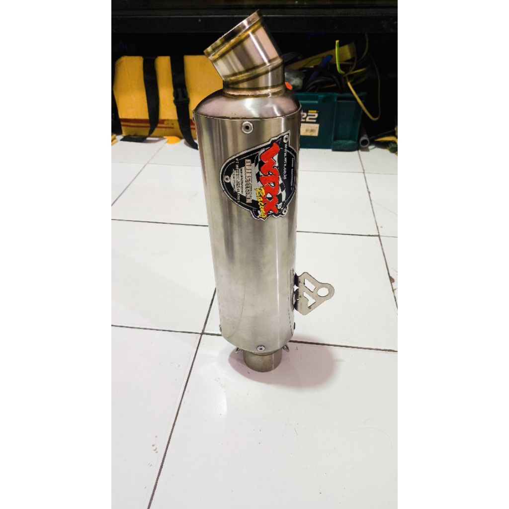 Slincer kenalpot WRX trioval K3 original 28cm saringan full
