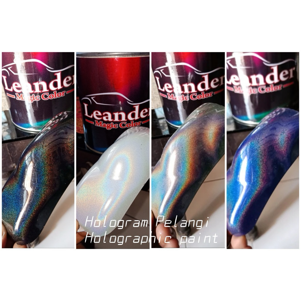 cat hologram pelangi Leander Grade A 500ml 1liter