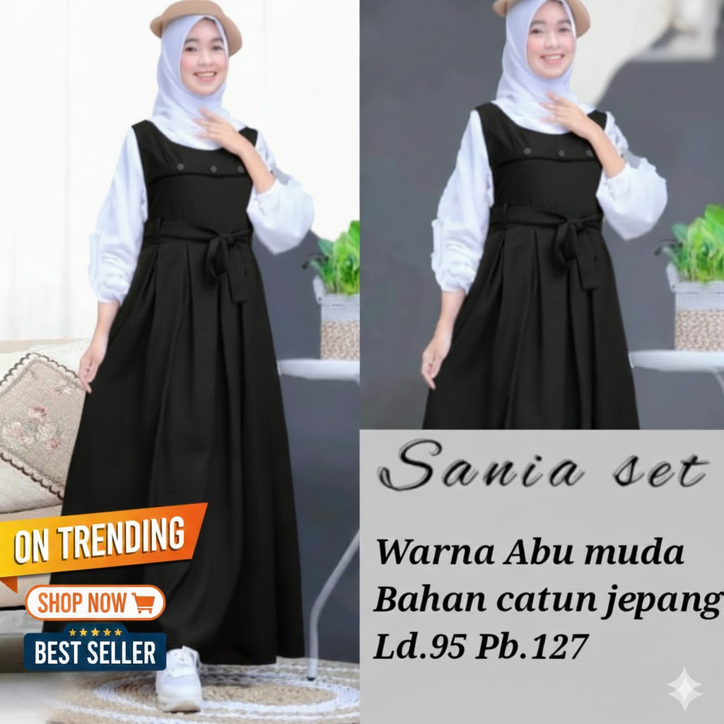 Baju Gamis Muslim Anak Tanggung Remaja Abg Murah kekinian Usia 12 13 15 16 Tahun Terbaru Murah Polos