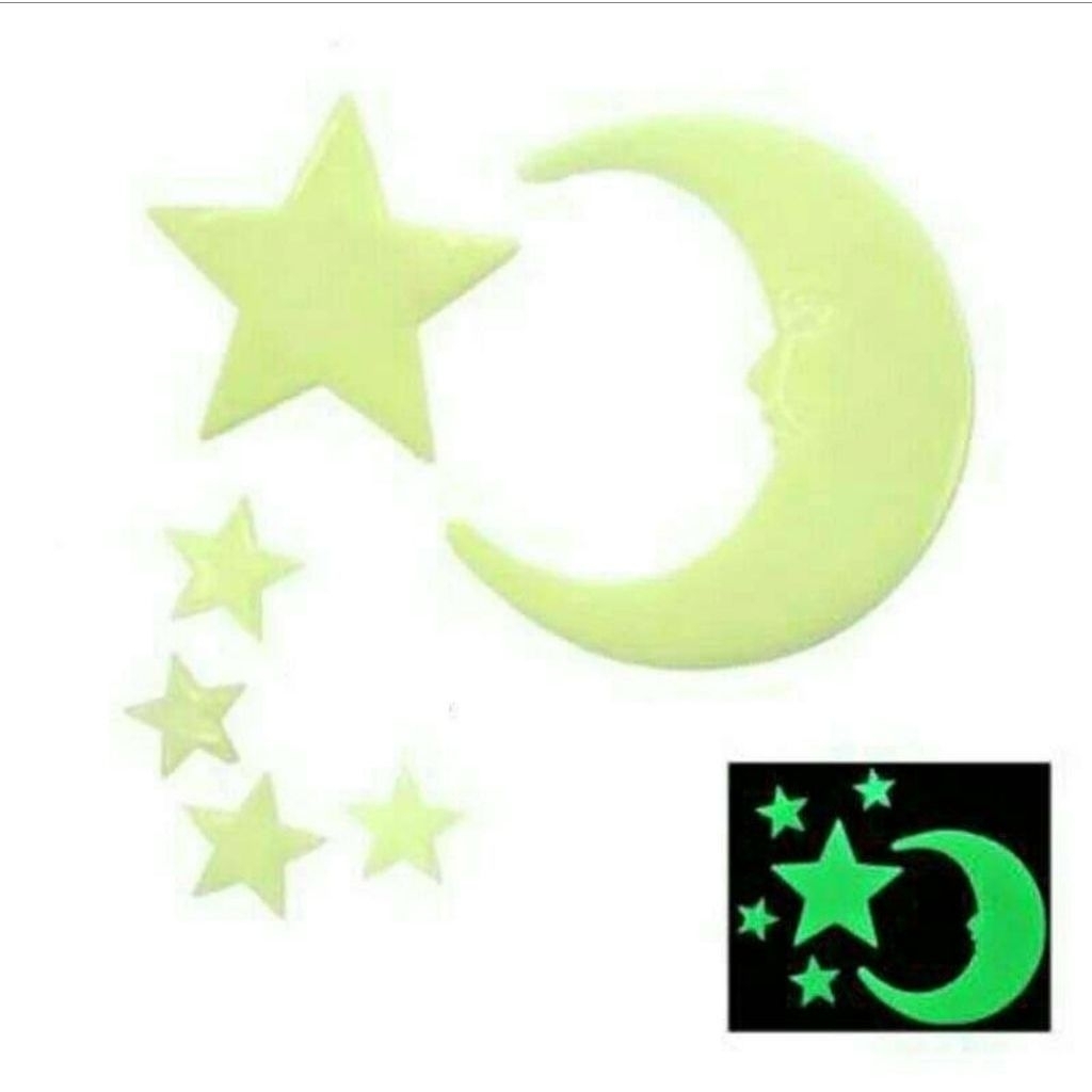 Stiker Fosfor Glow In the dark