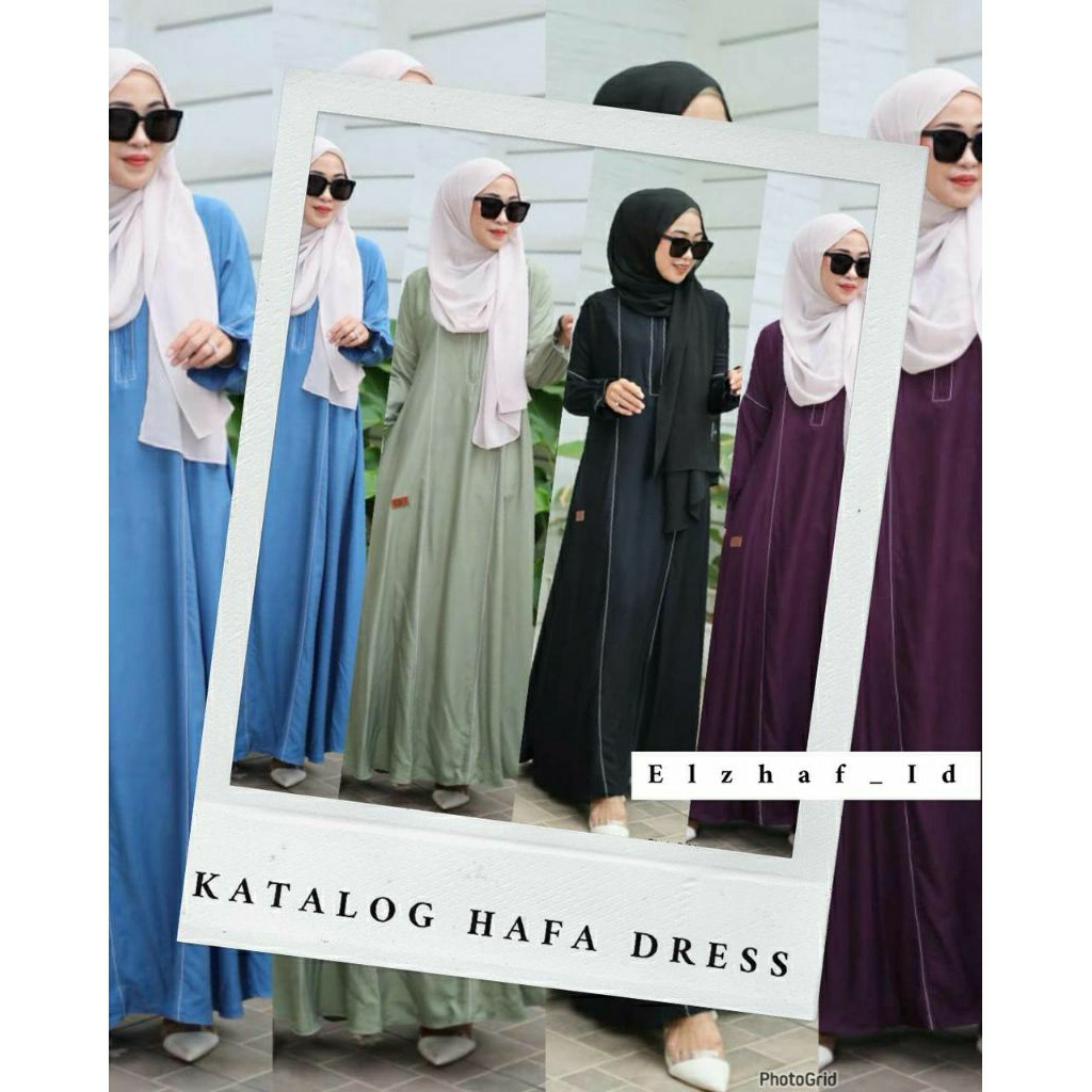 Dress polos/ Gamis terbaru elzhaf batik Pekalongan