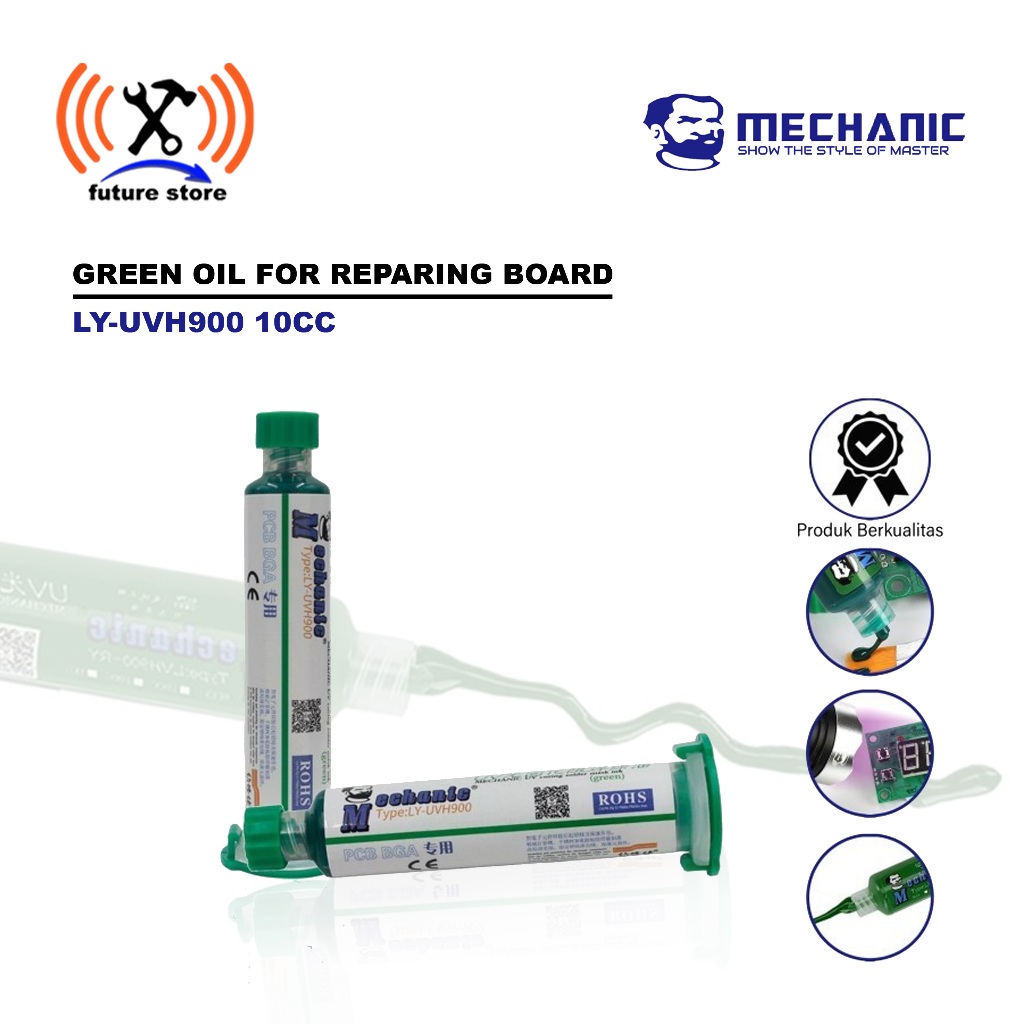 MECHANIC LY-UVH900 10CC GREEN OIL FOR REPARING BOARD CAT PCB ORIGINAL