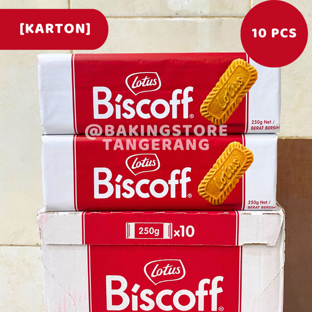 [KARTON] Biscuit lotus biscoff 250 gram | Biskuit Biscoff dekorasi kue