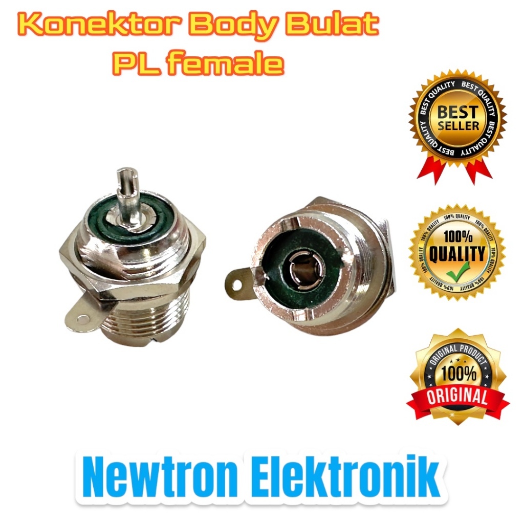 Konektor Body Bulat PL Male To PL Female Connector Bodi Antena SWR Analyzer