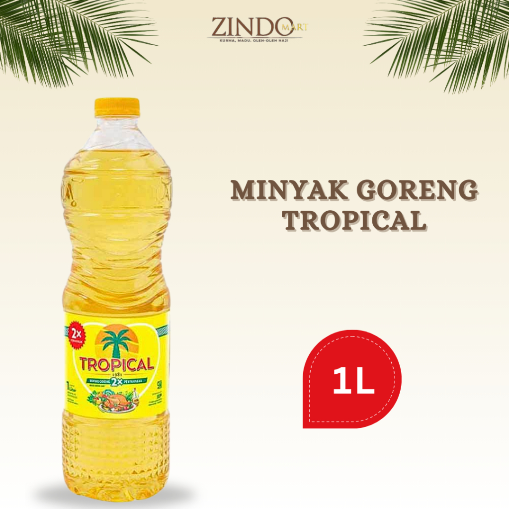 Y - MINYAK GORENG TROPICAL 1 LITERAN ISI 6 BOTOL PER DUS