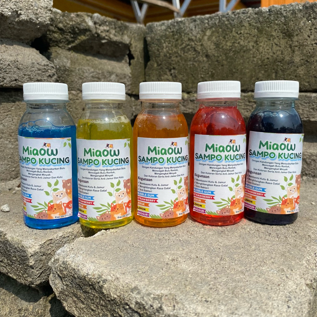 Miaow Shampo Kucing 100ml Tutup Anti Rontok Dan Kutu