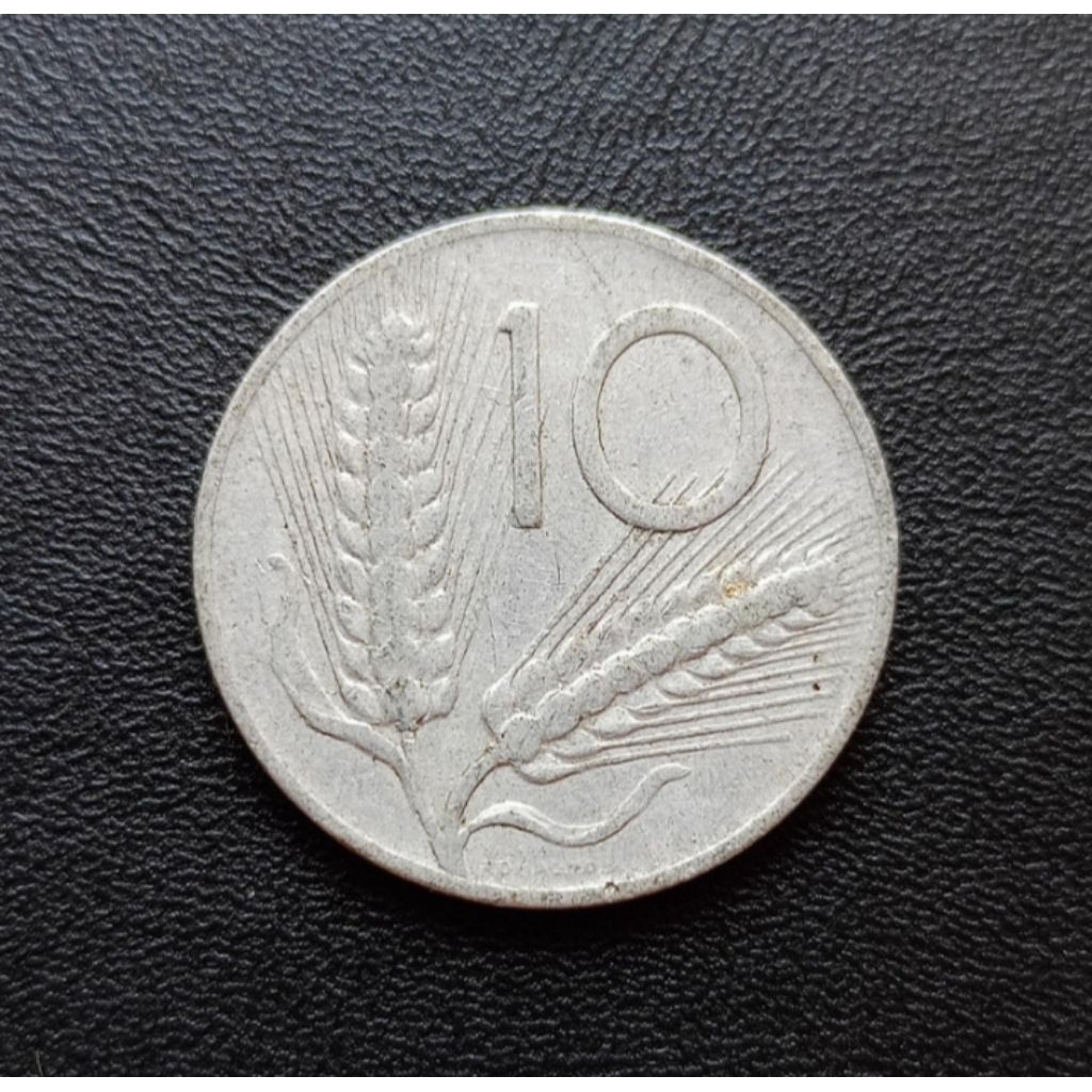Koin 10 Lire Italy tahun 1953 Koin Asing Kuno Jadul Langka Asing Mancanegara Luar Negeri