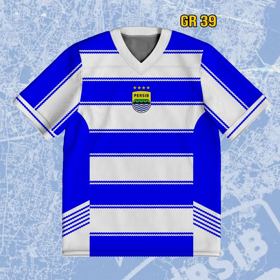 Jersey Oversize Persib Line Horizontal Sportswear Special Edition | Jersey Bola GR-39