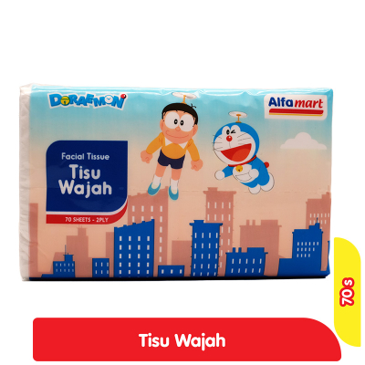 Alfamart Tisu Wajah Doraemon 70 s