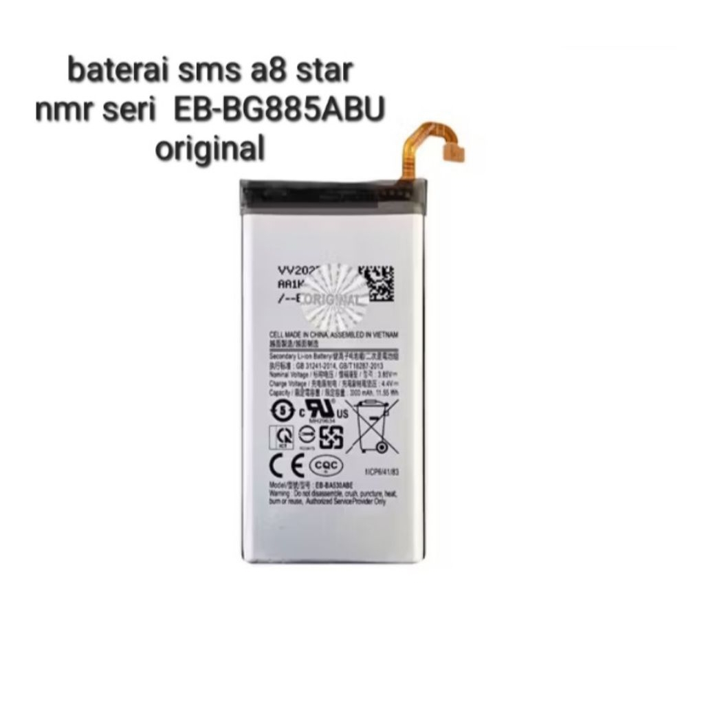 BATERAI SAMSUNG A8 STAR SERI EB-BG885ABU original