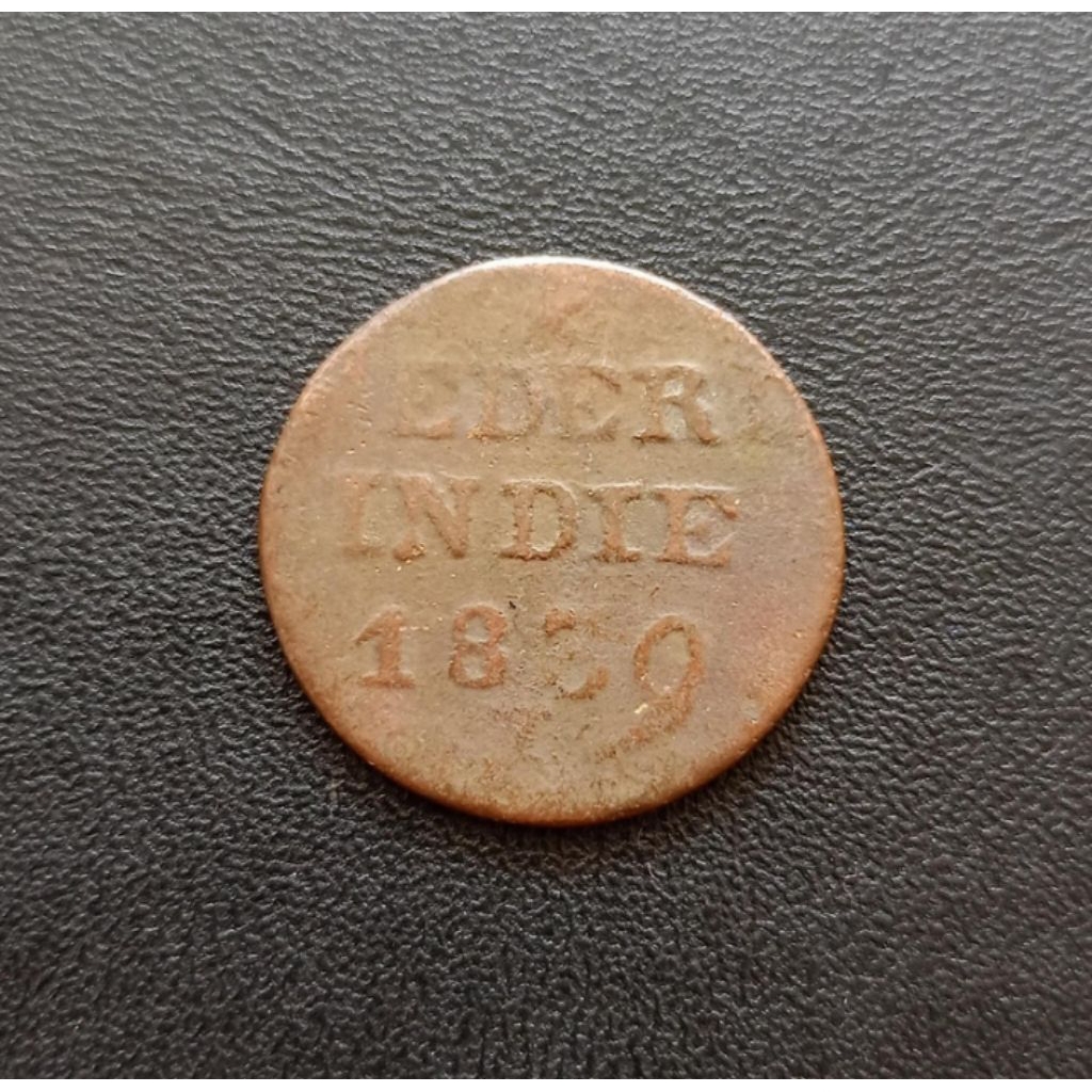 Koin 1 Cent Nederlandsch Indie Duits Koin Kuno Jadul Antik Langka Asing Tahun 1839