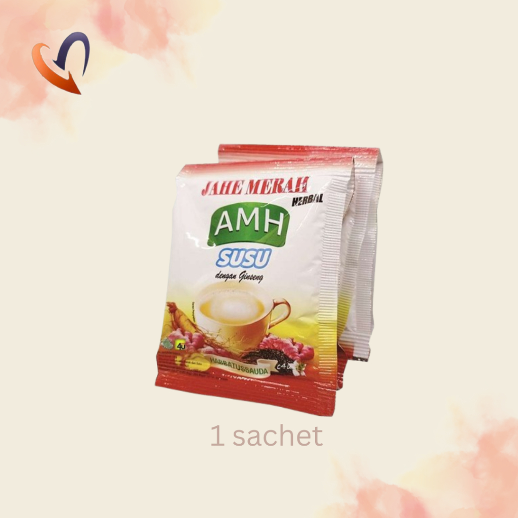 Sachet Jahe Merah Susu AMH dengan Ginseng Premium