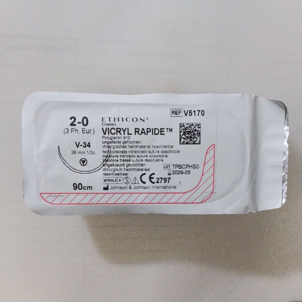 Vicryl rapide 2/0 tapercutt