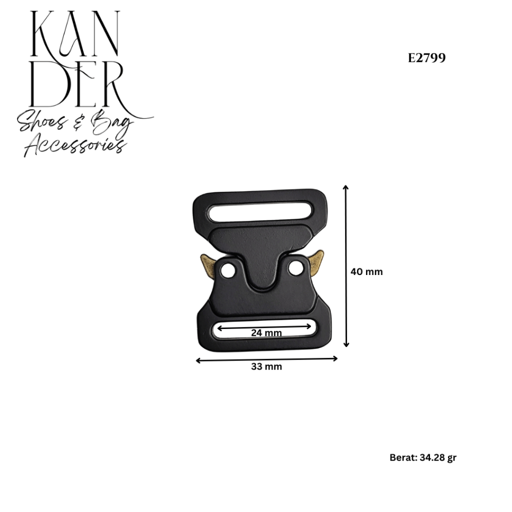 KANDER Alloy Cobra Buckle Kepala Gesper Magnetic Sabuk Tactical Military Tactical Buckle