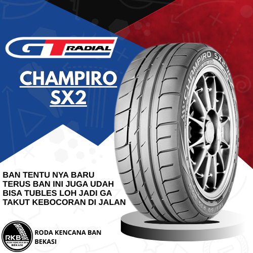 GT Radial Champiro SX2 195/50 R15 Ban Mobil Semi Slick Balap