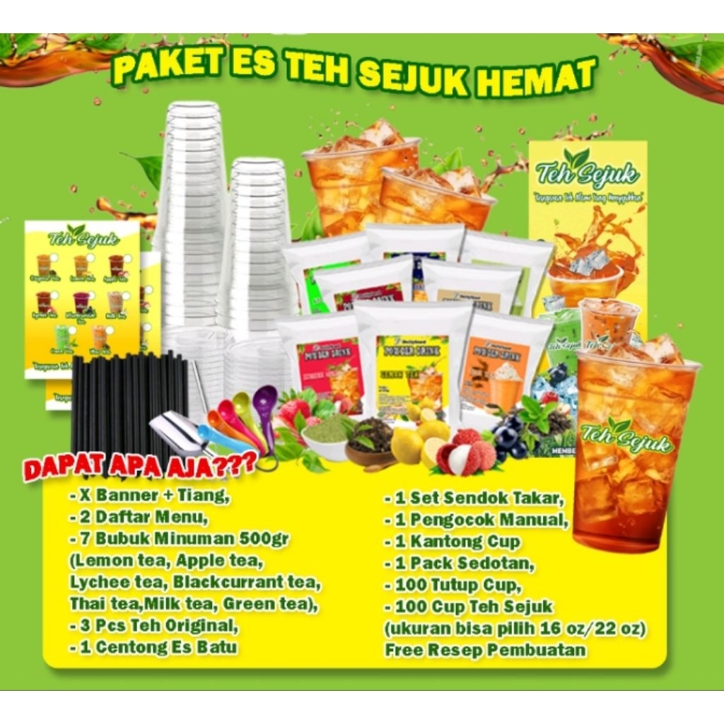 Paket Usaha Jualan Minuman Es Teh