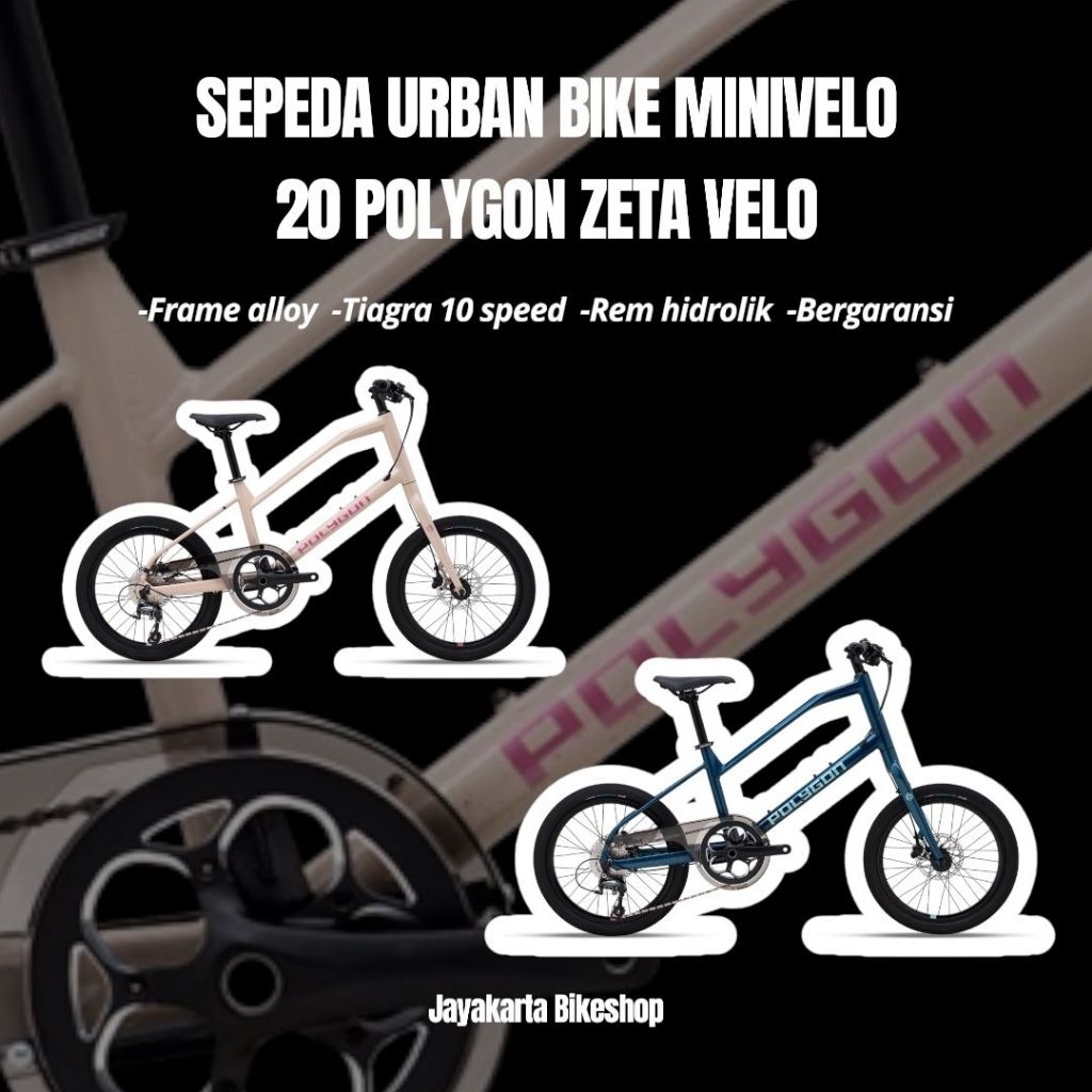 SEPEDA URBAN BIKE 20 MINIVELO POLYGON ZETA VELO | URBAN CITYBIKE DEWASA | ORIGINAL DAN BERGARANSI