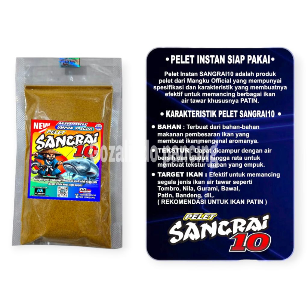 Pelet new mangku umpan spesial Sangrai 10