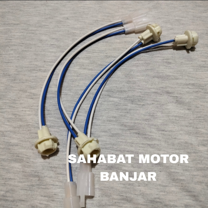SAHABAT MOTOR soket lampu sein sen senja motor mobil soket bohlam T10 soket sen colok universal / so