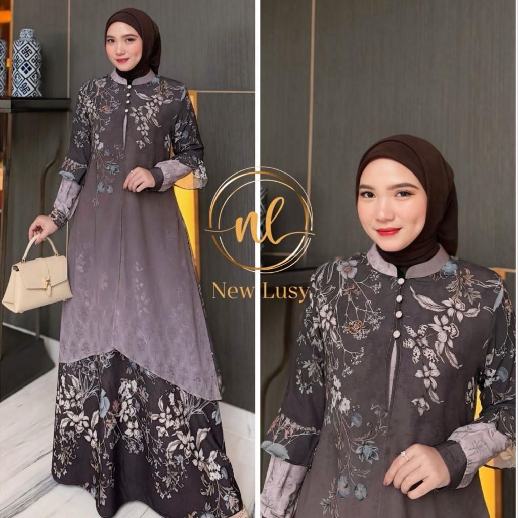 MALIKA dres new lusy gamis terbaru new lusy gamis melayu