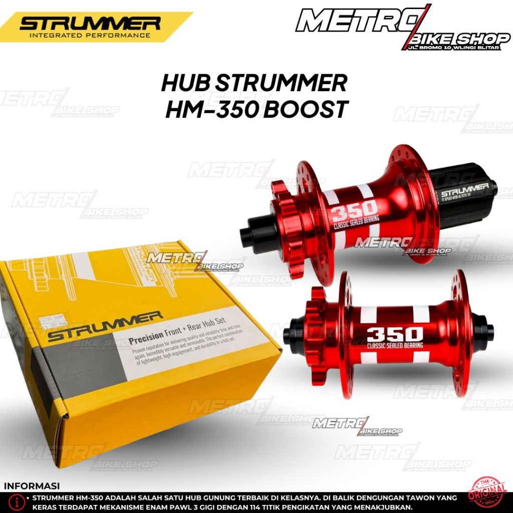 Hub Strummer HM-350 Hub tawon Strummer Loncer 11 speed Strummer HM-350 6-Pawls Hub MTB