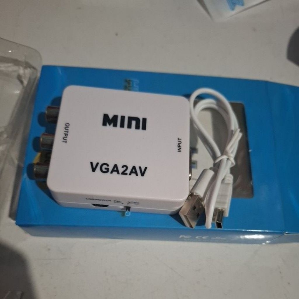 CONVERTER VGA TO AV VIDEO CONVERTER VGA TO RCA COMPUTER TO TV ADAPTER VGA2AV