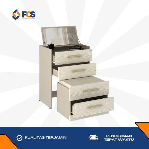 Meja Rias AUDI MR 60 / Meja Rias Kaca Lipat / Meja Rias & Kursi / Meja Rias Elegan Minimalis