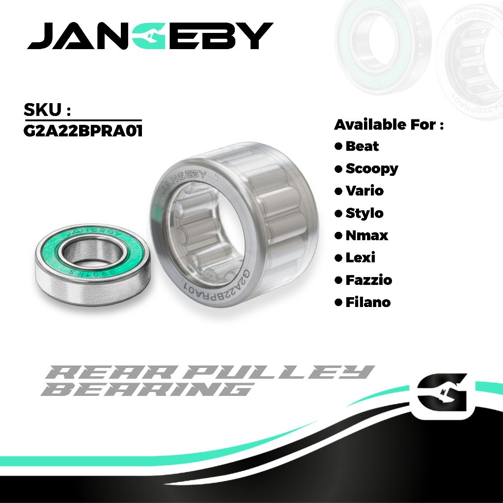 Klaher Bearing Pulley JANGEBY A01 Vario Beat Nmax Aerox Scoopy Stylo Mio M3 Filano Pcx 150 Adv 150