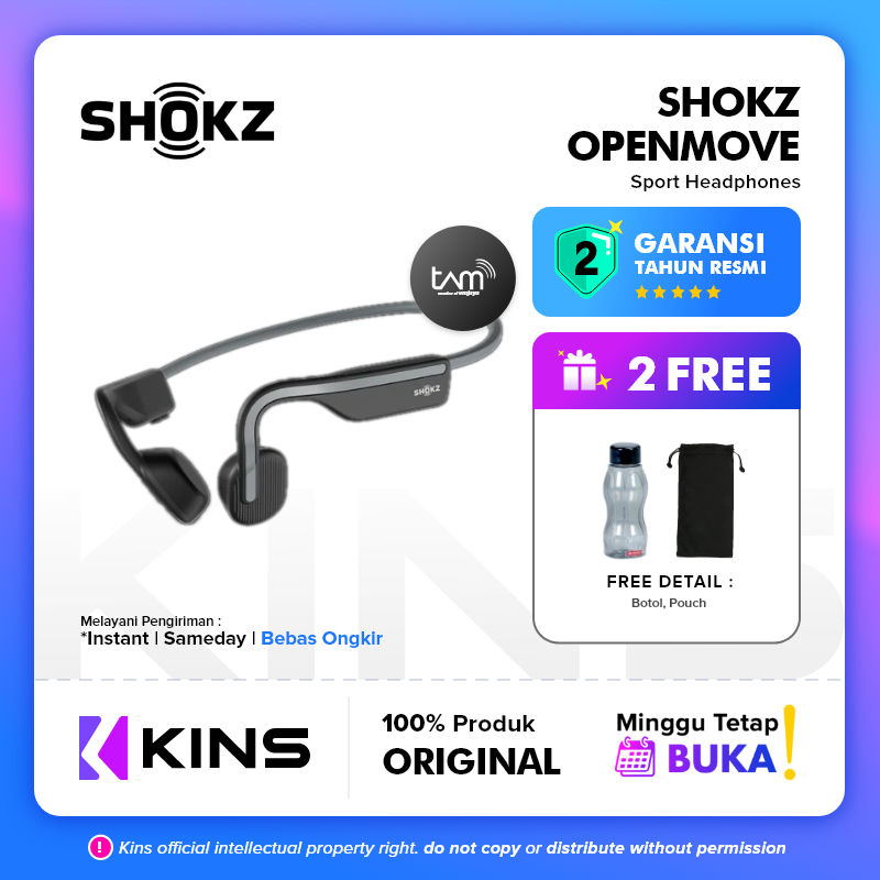 Shokz OpenMove Bone Conduction Open Ear Bluetooth Sports Headphone / bone conduction headphone - Gar