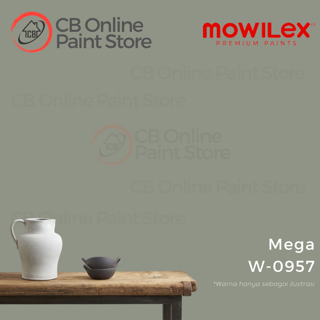 CAT TEMBOK MOWILEX - MEGA W-0957 - PAIL
