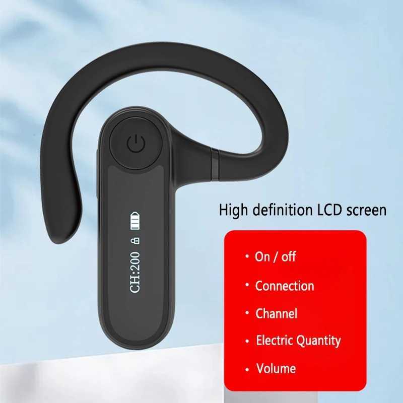Audio Tour Guide Wireless Receiver Earphone LCD Ear Hook