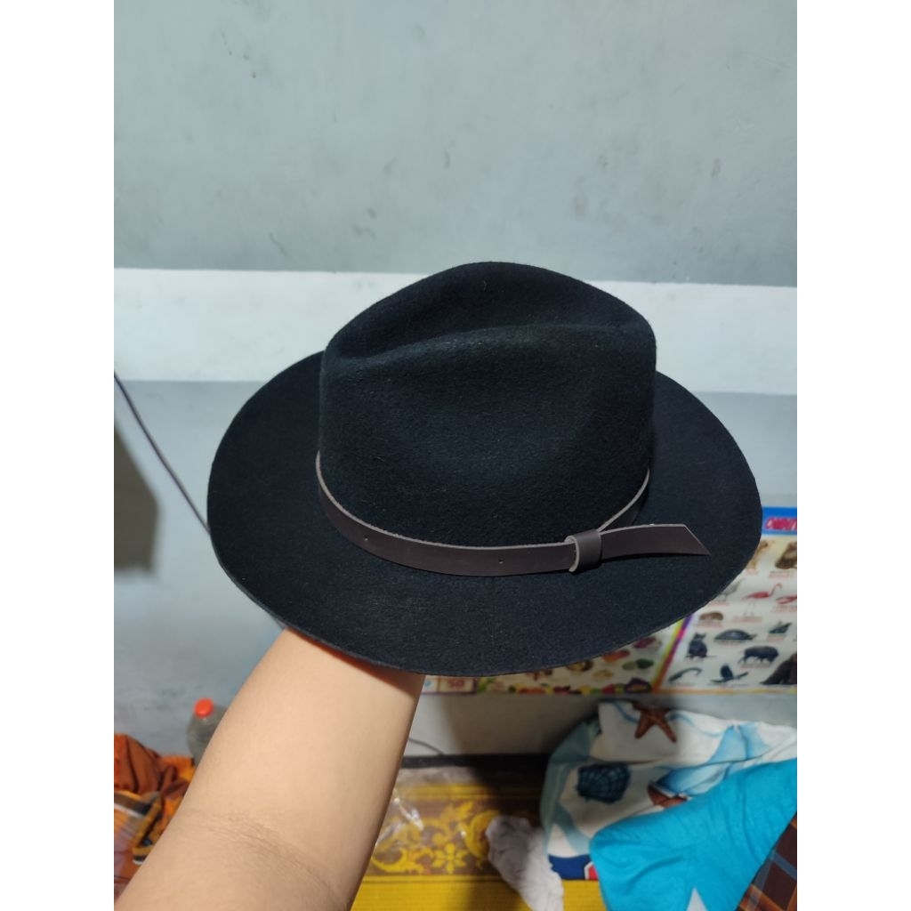 Topi Laken Model Trimbli 100% Wool Import, Topi Trimbli, Topi Laken, Topi Fendora