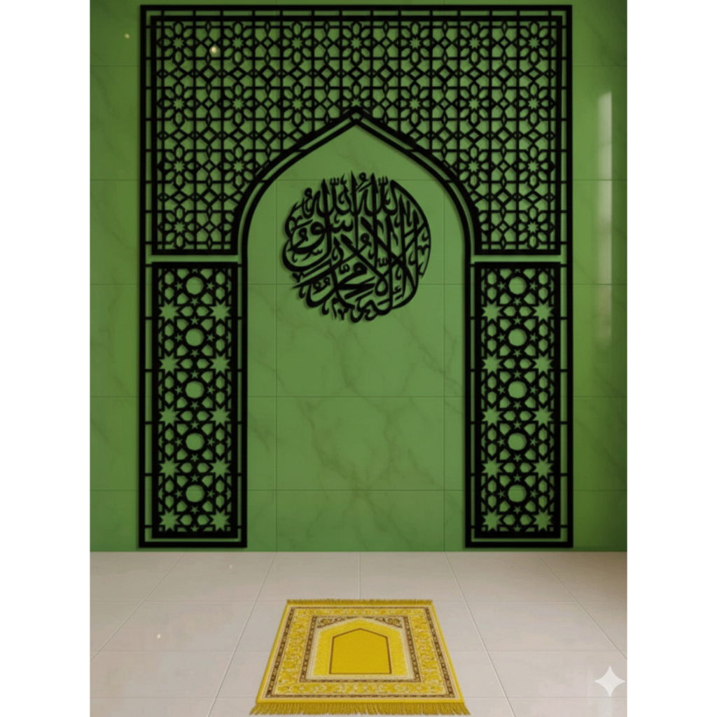 Mihrab Musholla Hiasan Dinding Jumbo Dekorasi Mihrab Musholla