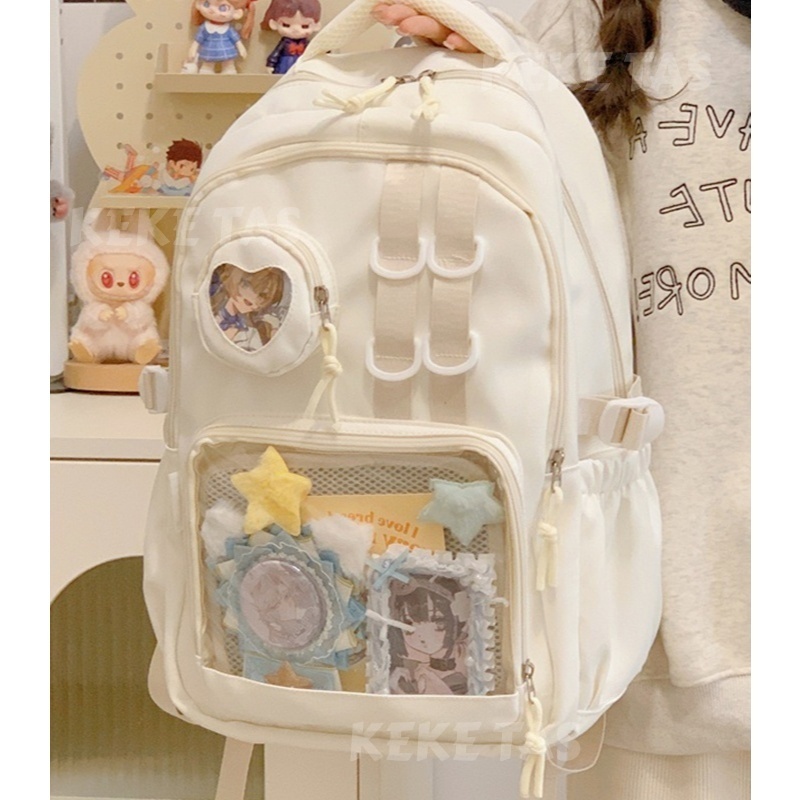 Tas Ransel Anak Perempuan/Tas Laptop Wanita/Tas Sekolah Wanita Lucu/ Ransel Wanita Korea/Tas Sekolah