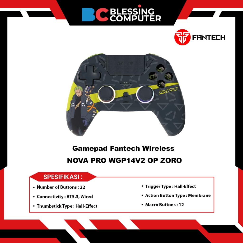 Gamepad Fantech Wireless NOVA PRO WGP14V2 OP ZORO
