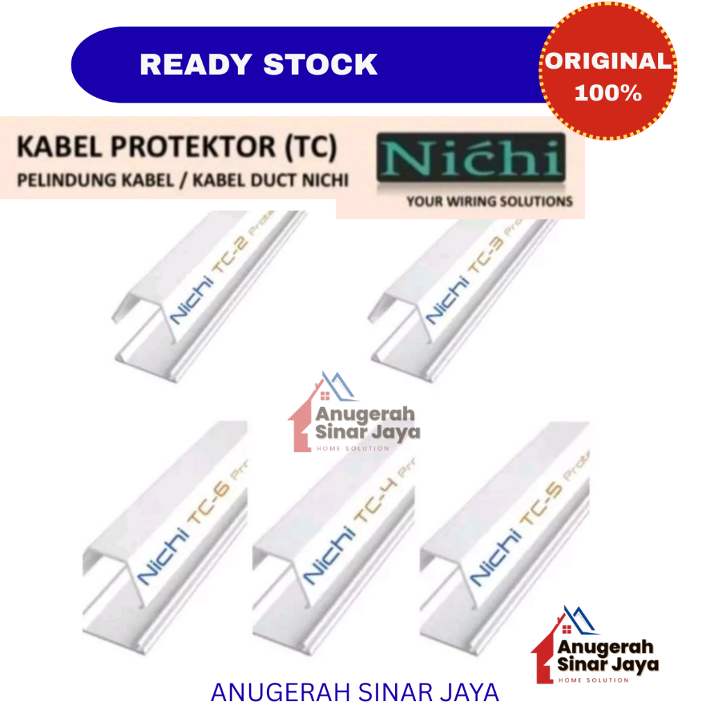 Penutup Kabel Nichi / Protector TC Nichi / Kabel Protector Nichi / Duct TC-1/2/3/4/5/6 Merk Nichi