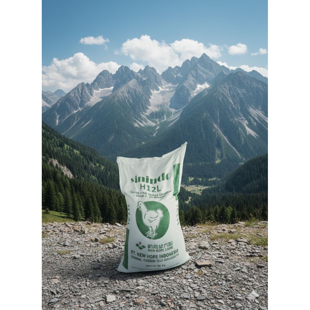 1 sak 50 kg fur pur pakan ayam murah H12L