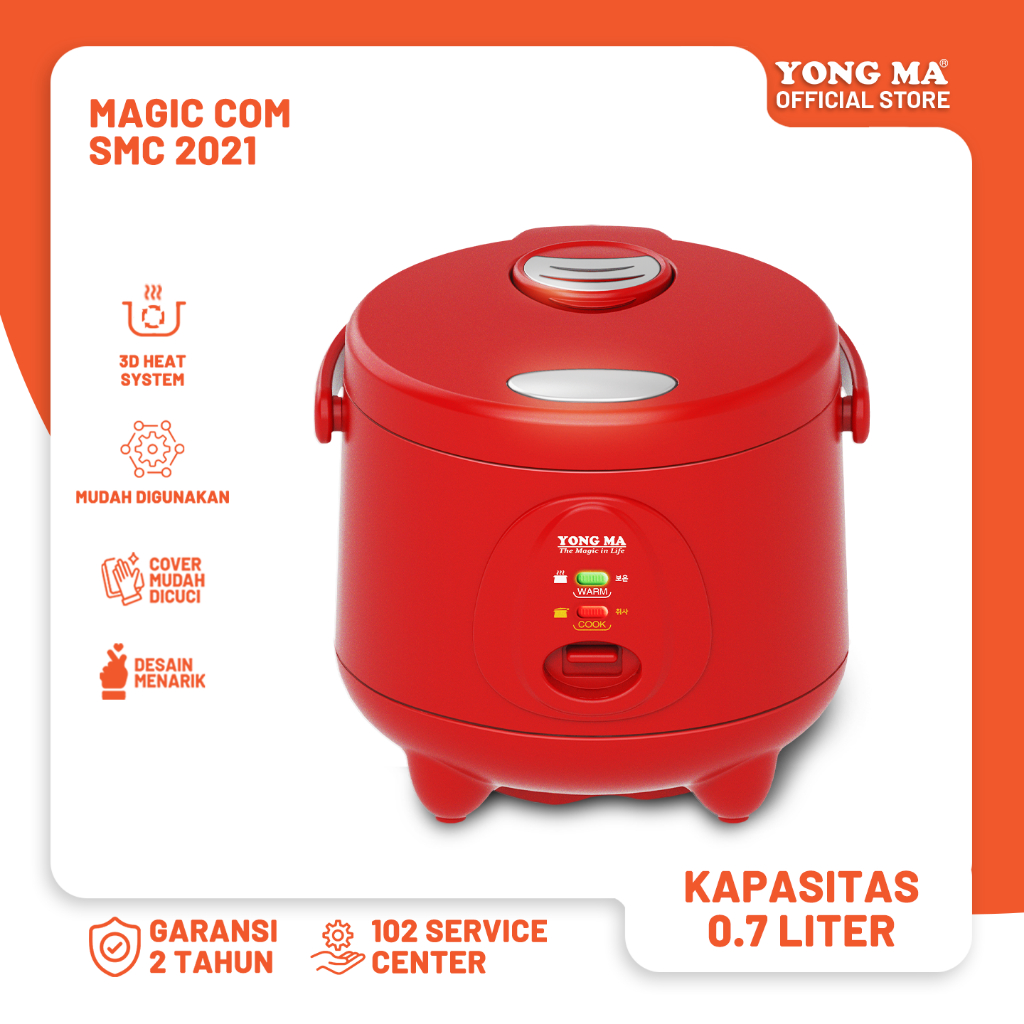 YONG MA | Manual Rice Cooker / MAGIC COM SMC 2021 (0.7 liter)