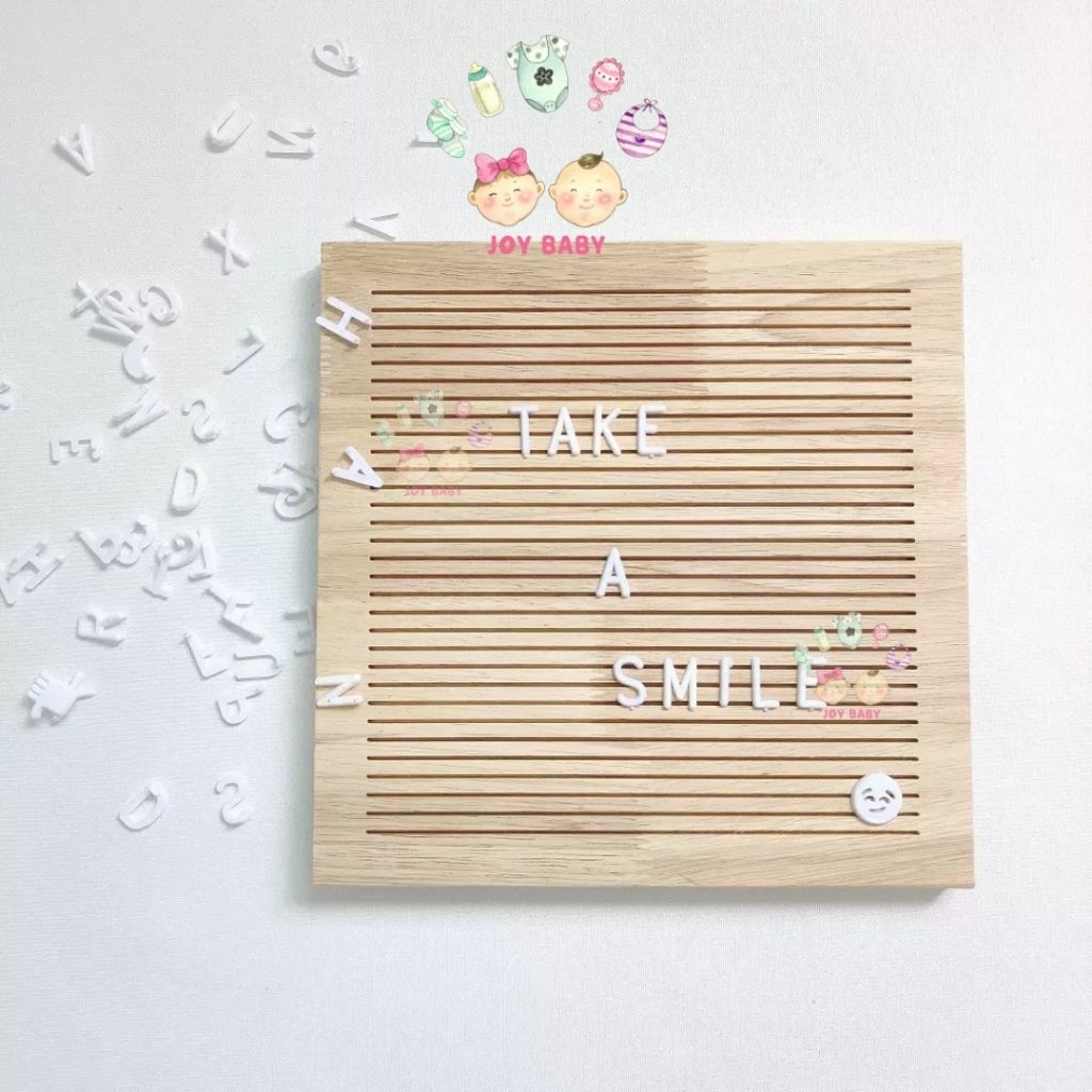 [KHUSUS BATAM] Letter Board Kayu / Papan Nama Bayi/ Papan Newborn