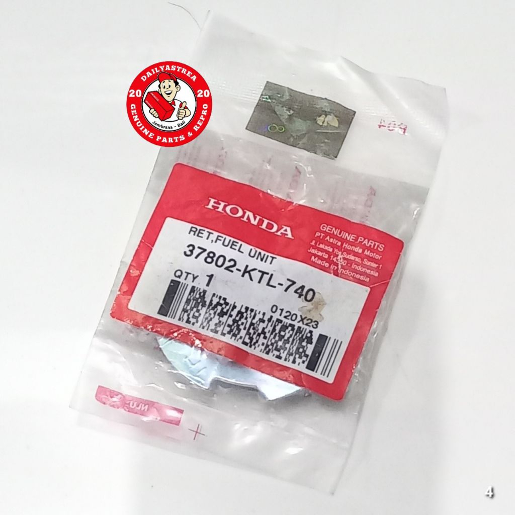 RETAINER FUEL UNIT RING PELAMPING MINYAK TANGKI HONDA SUPRA FIT NEW REVO 100 ORIGINAL ORI 37802-KTL-