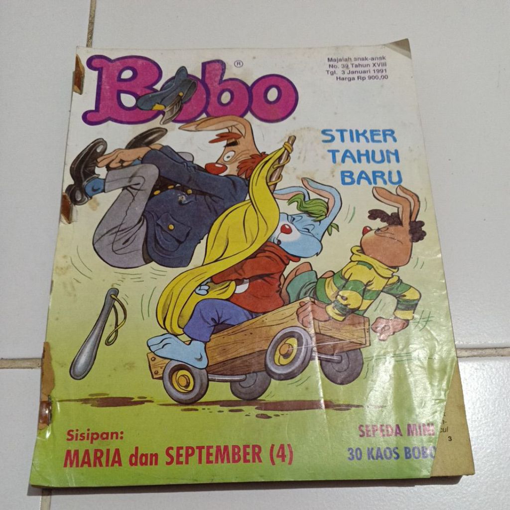 Bundel majalah bobo no.39, 41,21,28, & 29 Tahun 1991