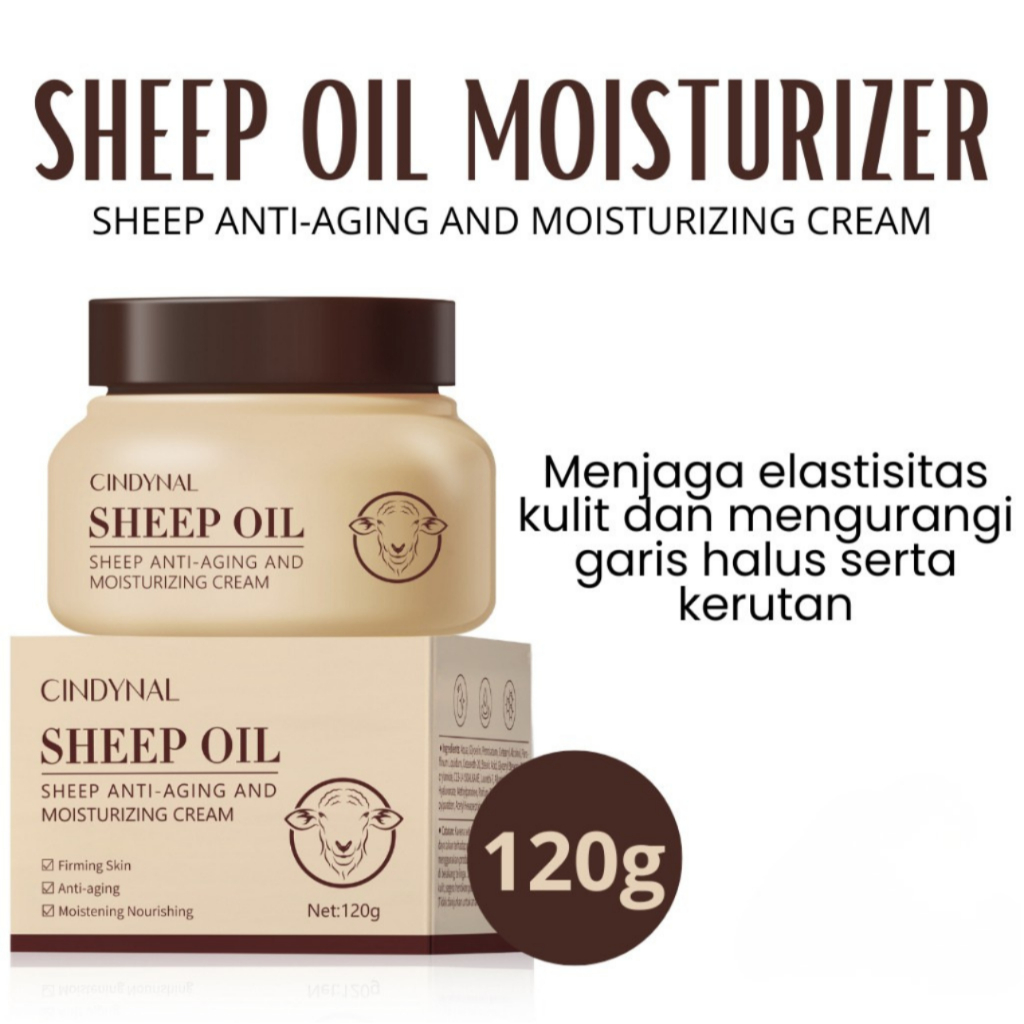 YZKMSKIN - Cindynal Cream Goat Milk Anti Aging Sheep Oil Skin Barrier Moisturizer / Pelembab Wajah K
