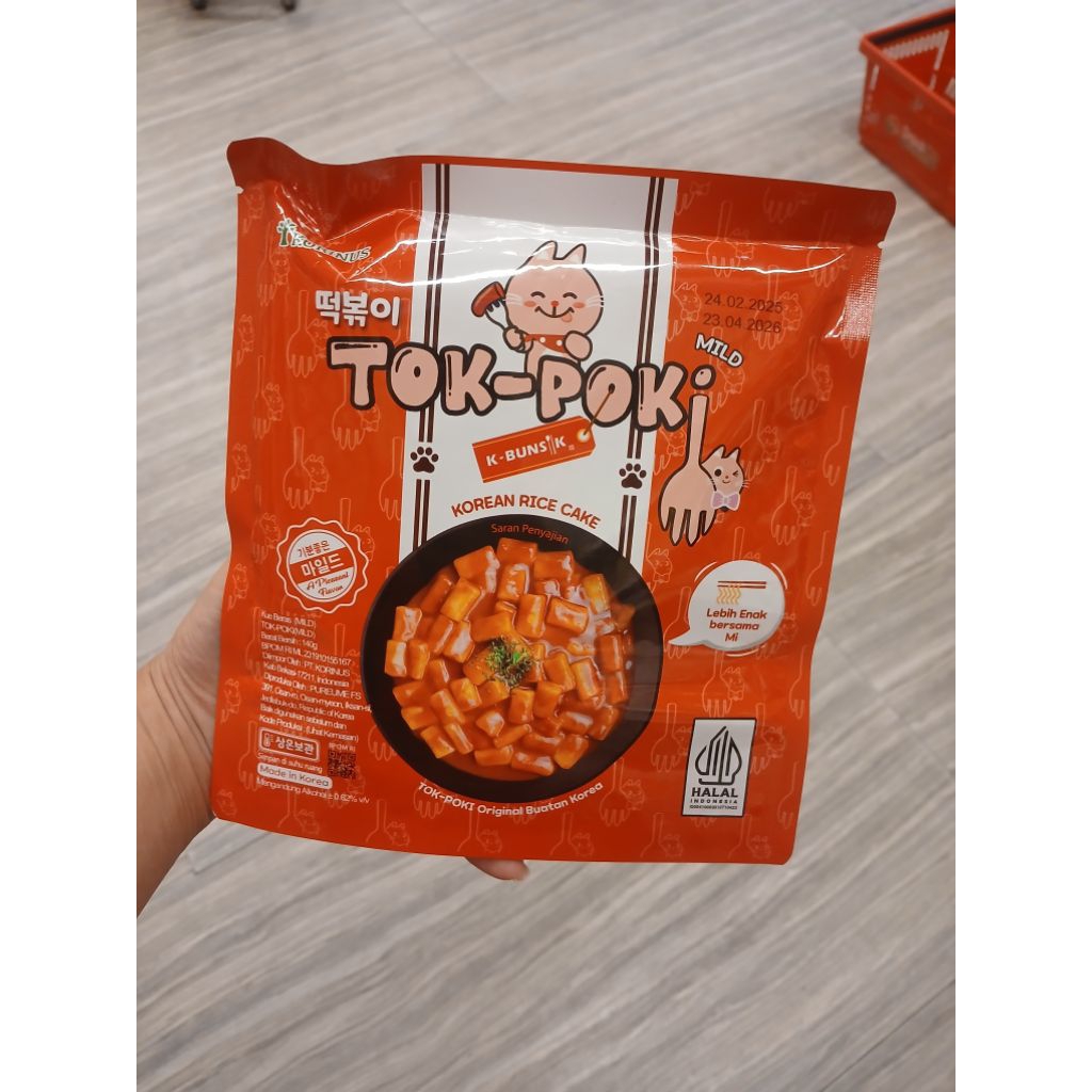 Jual tok poki korean rice cake dengan rasa lezat. Tesedia rasa mild dan spicy cheese