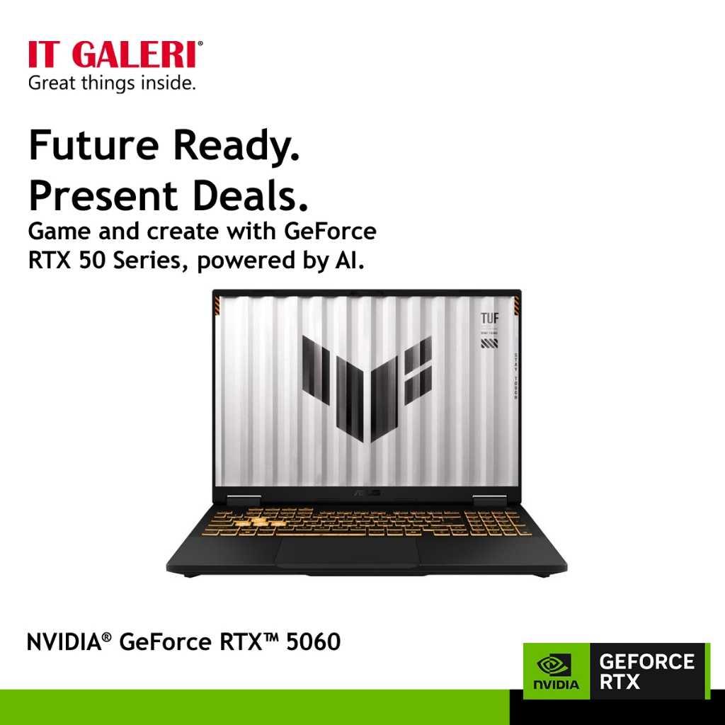 Laptop ASUS TUF Gaming F16 GeForce RTX™ 5060 8GB - Intel Core I7-14650HX WIN11+OH2024+M365 RAM 16GB 