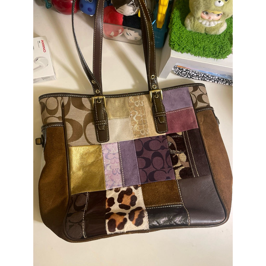 coach patchwork ori vintage