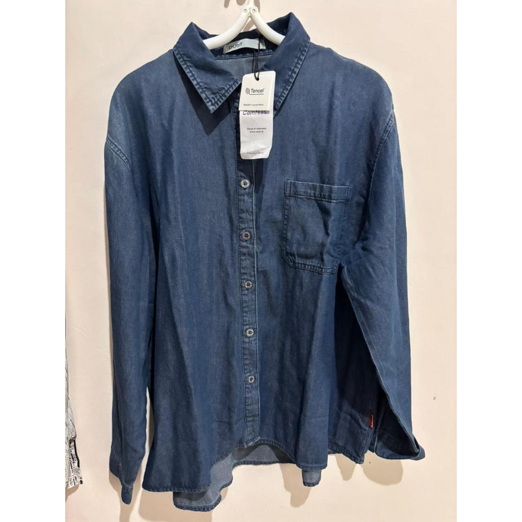 [NEW] Kemeja Wanita Denim Jeans Dust Maina Size XL